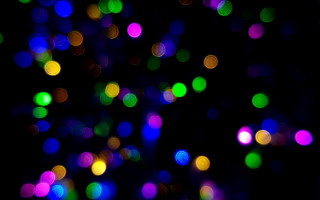 Blurry lights night sky bokeh 2 - the dark night sky free wallpaper