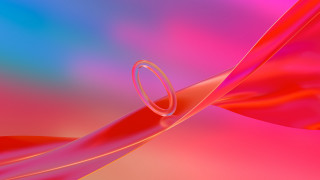 Pink blue ring red heart - in the middle free wallpaper