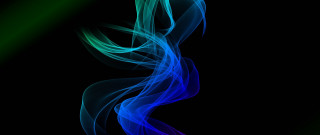 Blue green smoke abstract hair - mist free wallpaper for desktop