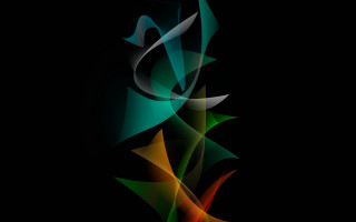 Colorful abstract black green yellow - an abstract sculpture free wallpaper for desktop
