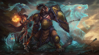 Demon sword fantasy armor fire - dai jin free wallpaper