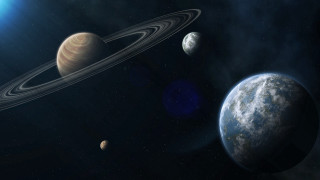 Earth sun planets space art - a group of planets free wallpaper for desktop