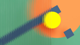 Colorful background yellow circle blue - a blue stripe free wallpaper for desktop