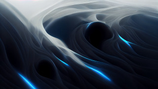 Blackhole blue lines redlight raytraced - blue line free wallpaper