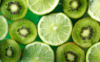 Kiwi slices green tablecloth minimalism - aquirax uno free wallpaper