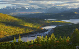 River hillside rainbow mountains ecological - arkhip kuindzhi free wallpaper