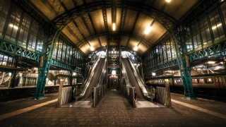 Train station large escalator center - colijn de coter free wallpaper