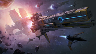 Sci fi fighter ship space 3 - the side of the ship free wallpaper