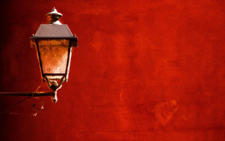 Streetlight red wall red background - a street light free wallpaper