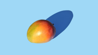 Mango blue sky shadow food - hypermodernism free wallpaper for desktop