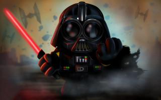 Star wars cartoon helmet saber - a black helmet free wallpaper