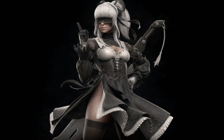 Nier automata cosplay sword blindfold - nier:automata free wallpaper for desktop
