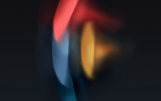 Blurry abstract blue yellow red - a blurry image free wallpaper for desktop