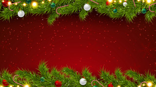 Christmas background ornaments lights reindeer - a christmas background free wallpaper