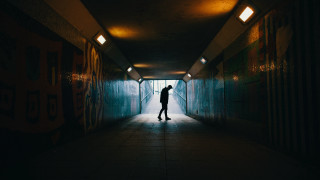 Tunnel figure light cinematic neoism - a tunnel free wallpaper for desktop
