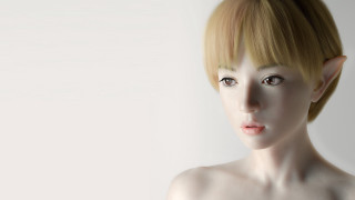 Blonde bob woman 3d render - perfect free wallpaper