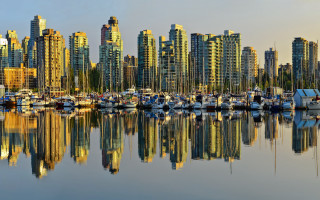Harbor boats cityscape tokyo skyline - a harbor free wallpaper