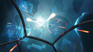 Space station star glowing hud - image of a space station free wallpaper