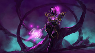 Woman purple forest arcane energy - a purple outfit free wallpaper