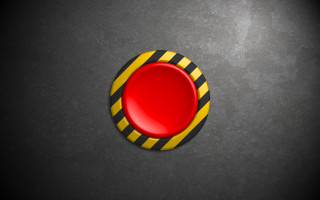 Red button black yellow stripe - a gray surface free wallpaper for desktop