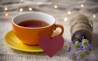 Tea paperheart twine flowers morning - morning free wallpaper for desktop
