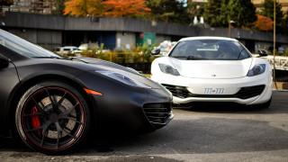 White black cars parking lot - a black car free wallpaper
