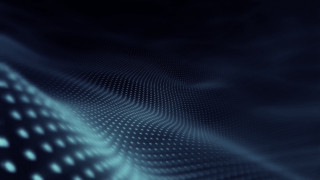 Blue background squares dots kinetic - the center of the image free wallpaper