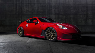Red sports car dark room 32 - concrete free wallpaper for desktop