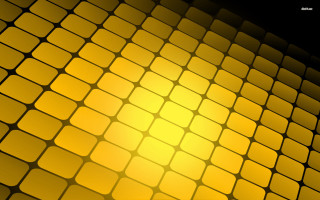 Yellow background square pattern black - geometric free wallpaper