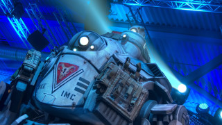 Futuristic robot largehead light face - a futuristic looking robot free wallpaper