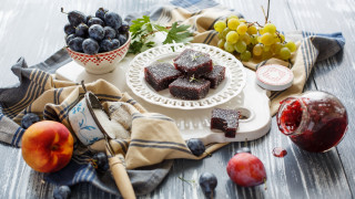 Plate food fruit wine bowl - a plate of food free wallpaper
