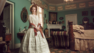 Woman white dress hat room - a white dress and hat free wallpaper