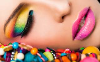 Bright makeup candy neck fauvism - fauvism free wallpaper