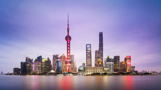 City skyline night red light 2 - red light free wallpaper