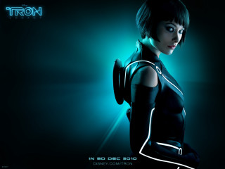 Futuristic woman suit futuristic look - a neon light behind her free wallpaper