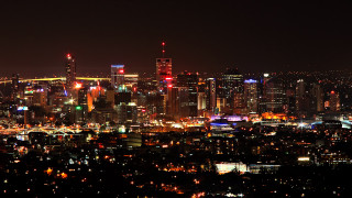 City skyline night lights aurora 2 - cityscape free wallpaper for desktop