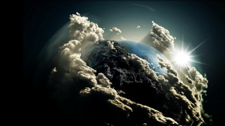 Earth sky sunlight ocean clouds - space free wallpaper for desktop