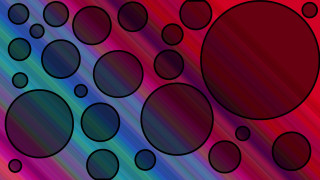 Colorful circles lines black circle - the bottom of the image free wallpaper