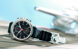 Watch table plane blue sky - a red second hand free wallpaper