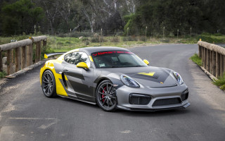 Grey yellow sports car driving - grey free wallpaper for desktop