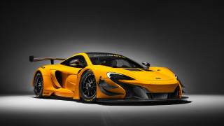 Yellow sports car dark room 23 - a spotlight free wallpaper