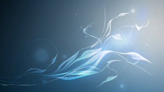 Blue abstract background white swirls - blue background free wallpaper