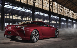 Red car building window futurism - a large building free wallpaper