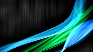 Black background blue green design - an abstract painting free wallpaper for desktop