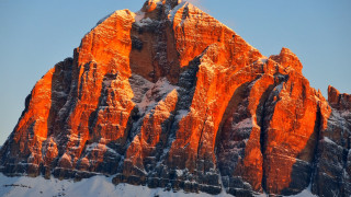 Mountain snow campfire fire flame - coppo di marcovaldo free wallpaper