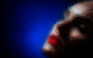 Closeup red nose face art - chris friel free wallpaper