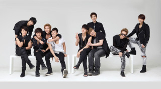 Young men bench arms around - choi buk free wallpaper