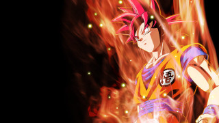Dragon ball character fire background - akira toriyama free wallpaper for desktop