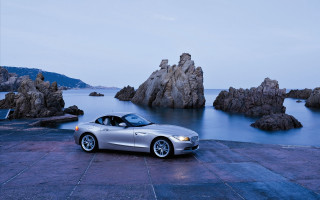 Silver car stone road water 2 - andreas gursky free wallpaper for desktop