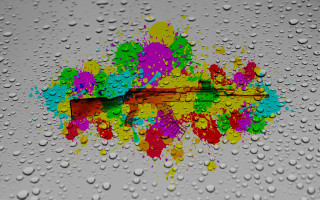 Colorful waterdrops abstract flower nature - a colorful background free wallpaper